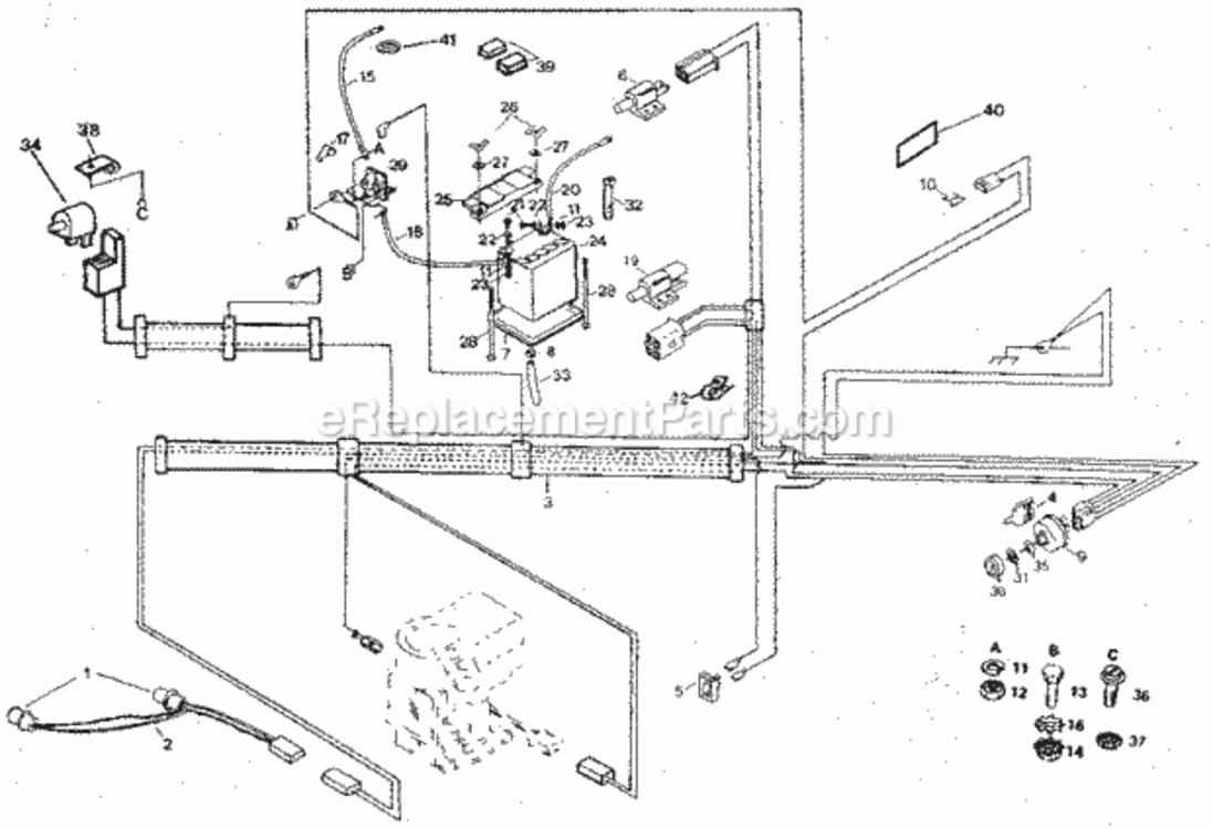 Page A Diagram and Parts List for 917254622  Craftsman Lawn Tractor