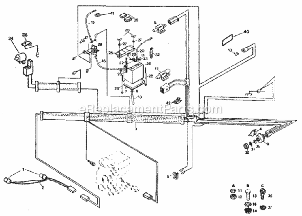 Page A Diagram and Parts List for 917254630  Craftsman Lawn Tractor
