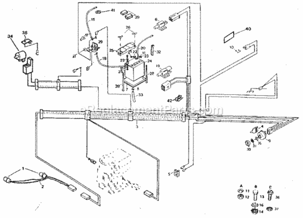 Page A Diagram and Parts List for 917254631  Craftsman Lawn Tractor