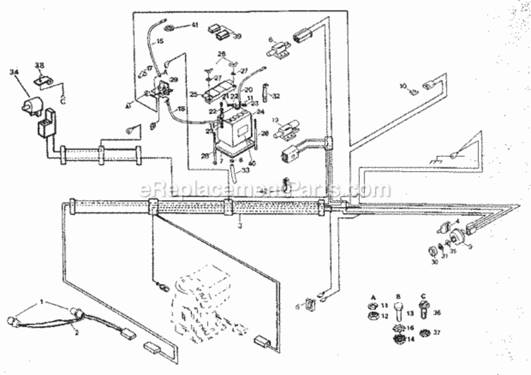 Page A Diagram and Parts List for 917254641  Craftsman Lawn Tractor