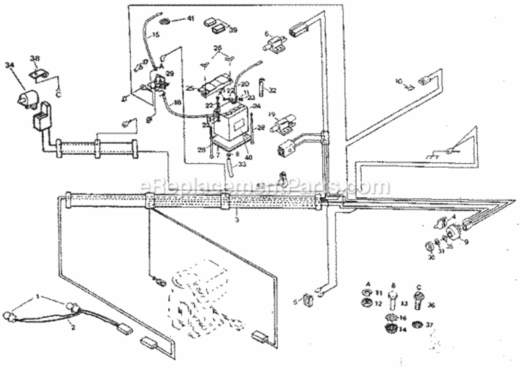 Page A Diagram and Parts List for 917254643  Craftsman Lawn Tractor