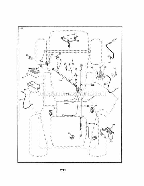Page A Diagram and Parts List for 917254700  Craftsman Lawn Tractor