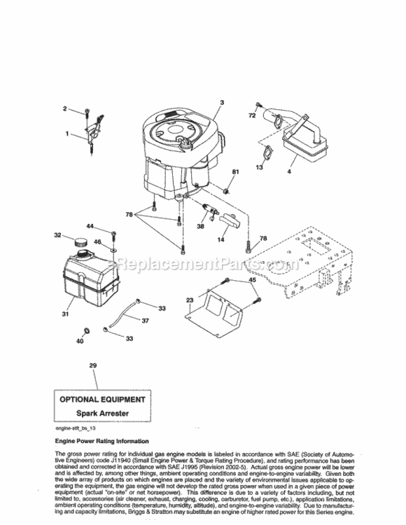 Page D Diagram and Parts List for 917254700  Craftsman Lawn Tractor
