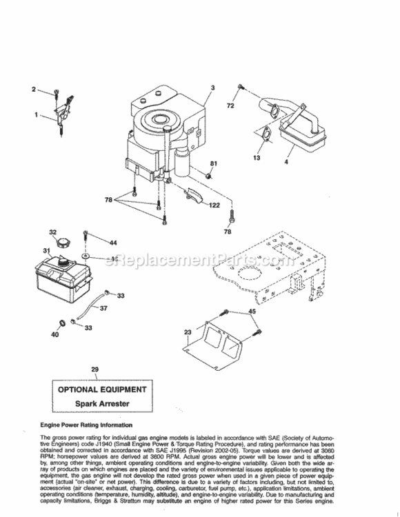 Page D Diagram and Parts List for 917254702  Craftsman Lawn Tractor