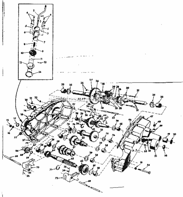 Page E Diagram and Parts List for 91725470  Craftsman Lawn Tractor