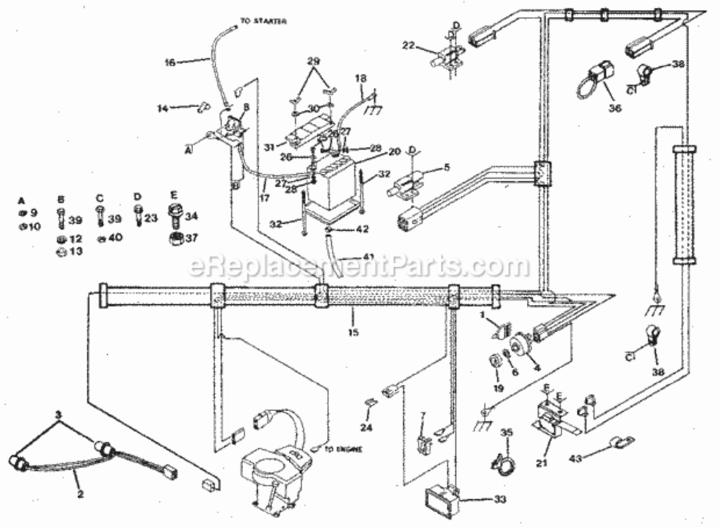 Page A Diagram and Parts List for 917254720  Craftsman Lawn Tractor