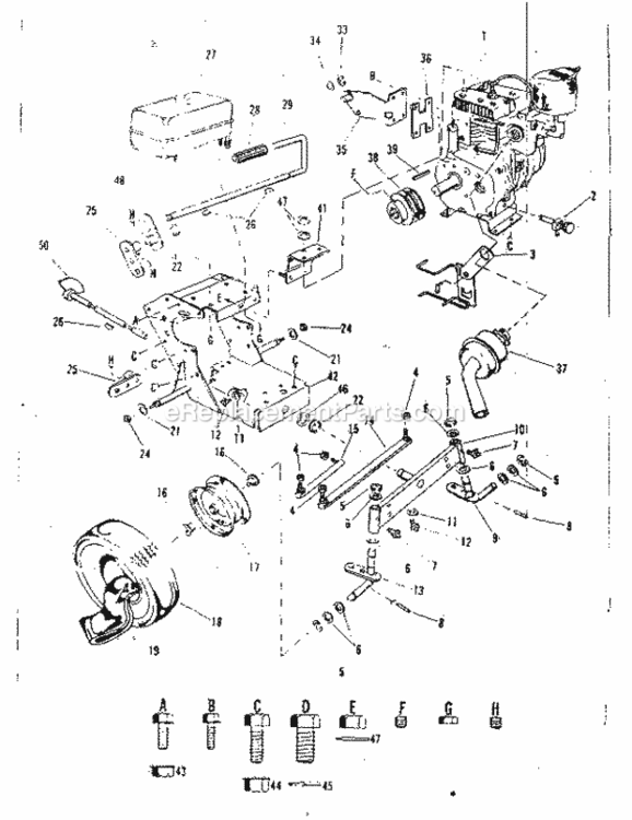 Page A Diagram and Parts List for 91725480  Craftsman Lawn Tractor