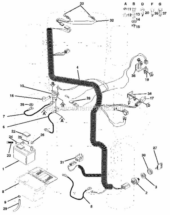 Page A Diagram and Parts List for 917254850  Craftsman Lawn Tractor