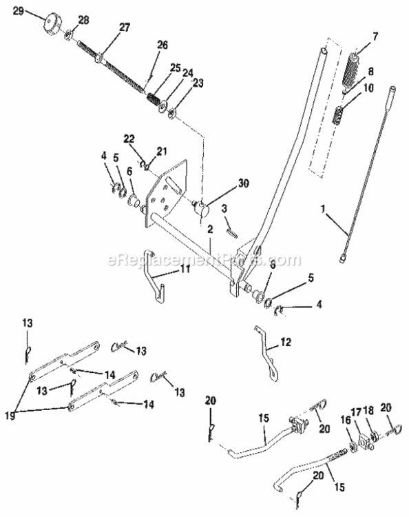 Page J Diagram and Parts List for 917254850  Craftsman Lawn Tractor