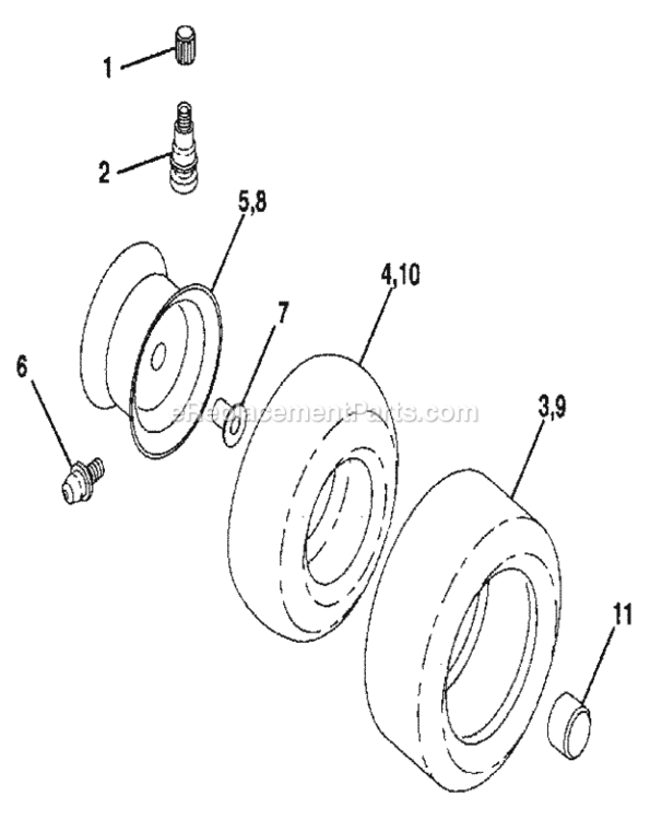 Page G Diagram and Parts List for 917254850  Craftsman Lawn Tractor