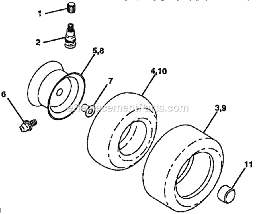 Page G Diagram and Parts List for 917254851  Craftsman Lawn Tractor