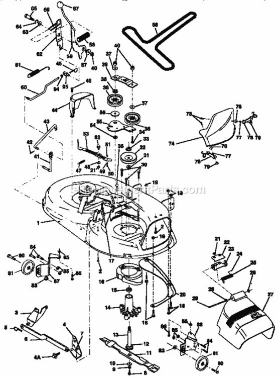 Page I Diagram and Parts List for 917254851  Craftsman Lawn Tractor