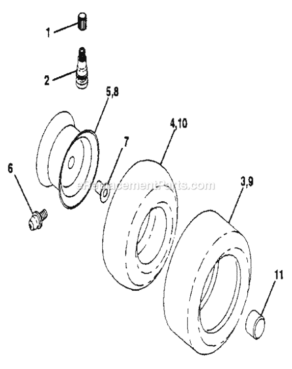 Page G Diagram and Parts List for 917254860  Craftsman Lawn Tractor
