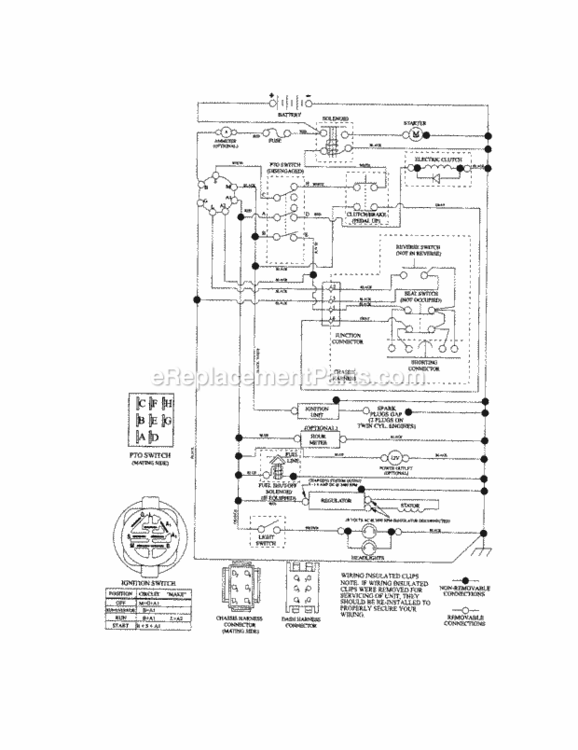 Page K Diagram and Parts List for 917254870  Craftsman Lawn Tractor