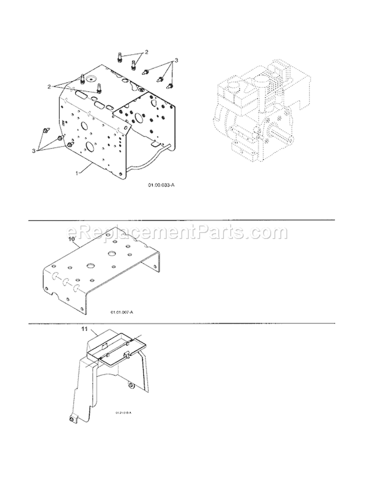 Engine/Frame/Mount Plate Diagram and Parts List for 917254880  Craftsman Snow Blower