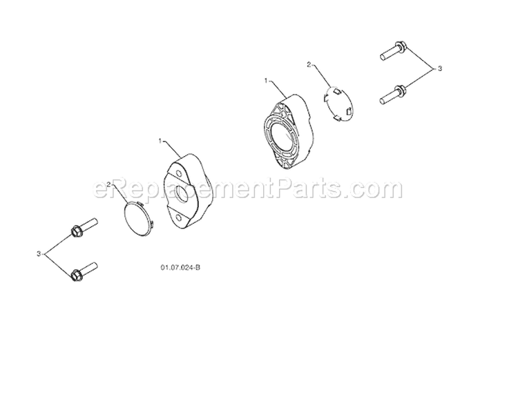 Auger Bearing Diagram and Parts List for 917254880  Craftsman Snow Blower