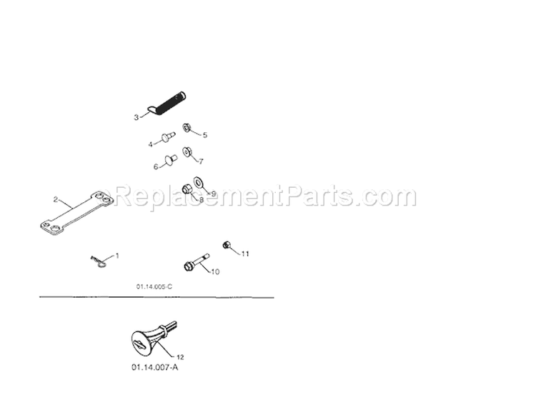 Bag Of Parts Diagram and Parts List for 917254880  Craftsman Snow Blower