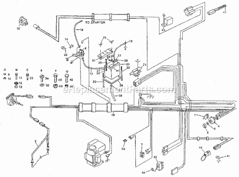 Page A Diagram and Parts List for 917254950  Craftsman Lawn Tractor