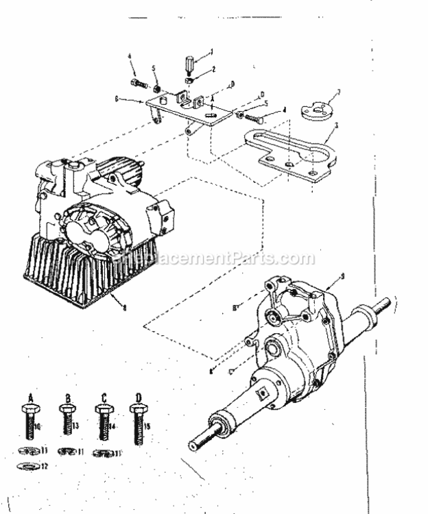 Page E Diagram and Parts List for 91725500  Craftsman Lawn Tractor
