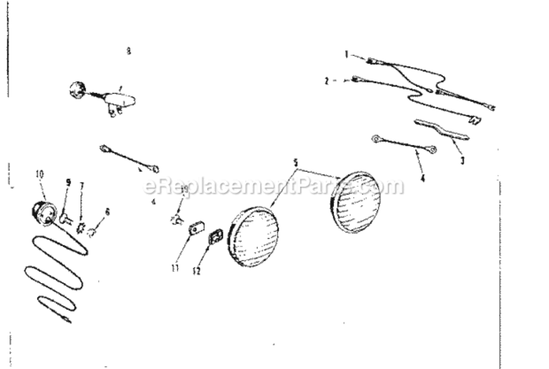 Page H Diagram and Parts List for 91725500  Craftsman Lawn Tractor