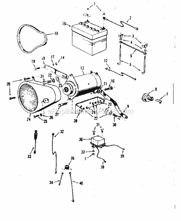 Page I Diagram and Parts List for 91725500  Craftsman Lawn Tractor