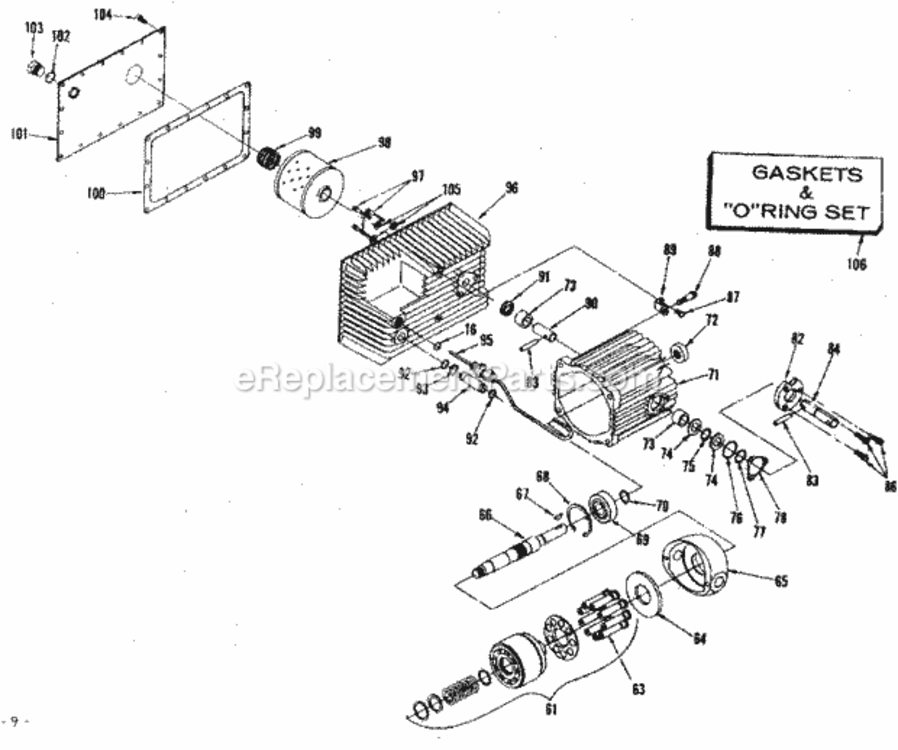 Page F Diagram and Parts List for 91725501  Craftsman Lawn Tractor