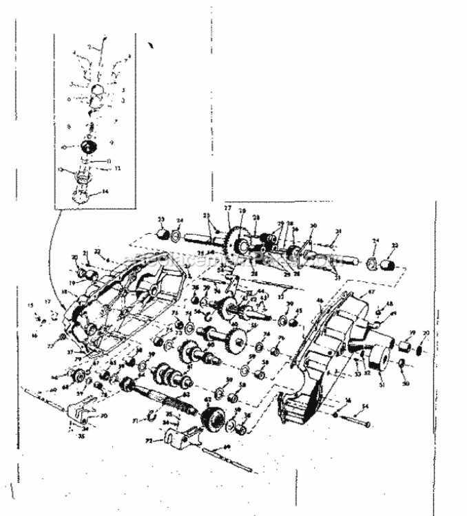 Page F Diagram and Parts List for 91725510  Craftsman Lawn Tractor