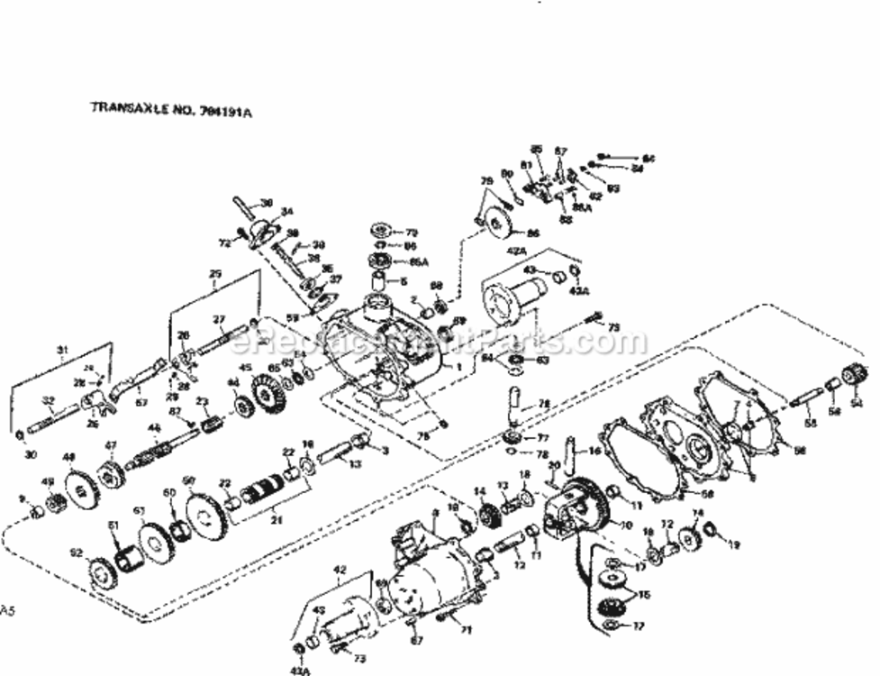 Page F Diagram and Parts List for 917255131  Craftsman Lawn Tractor