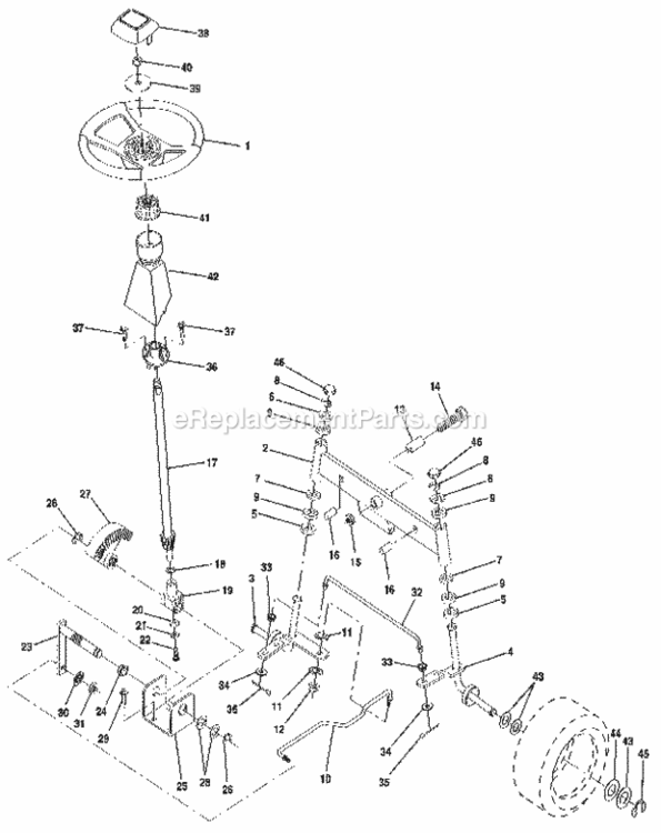 Page D Diagram and Parts List for 917255420  Craftsman Lawn Tractor