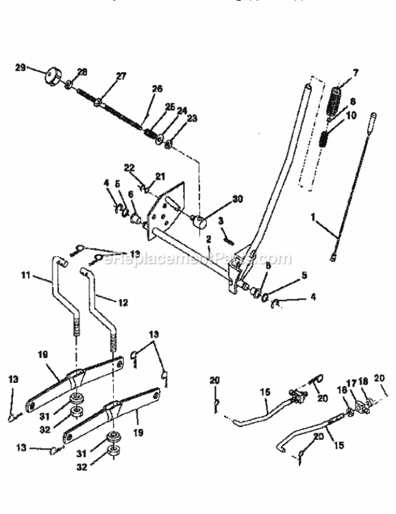 Page I Diagram and Parts List for 917255441  Craftsman Lawn Tractor