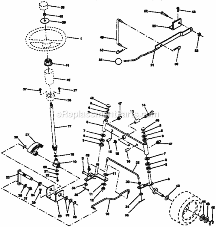 Page D Diagram and Parts List for 917255451  Craftsman Lawn Tractor