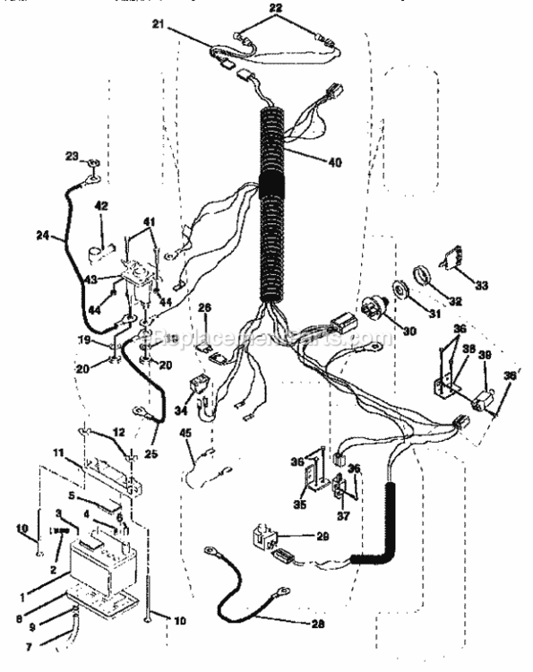 Page A Diagram and Parts List for 917255452  Craftsman Lawn Tractor