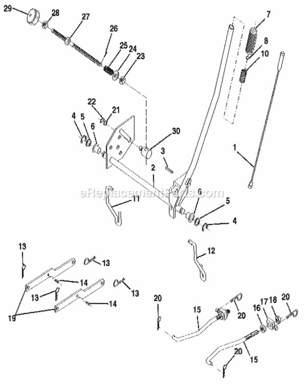 Page J Diagram and Parts List for 917255460  Craftsman Lawn Tractor