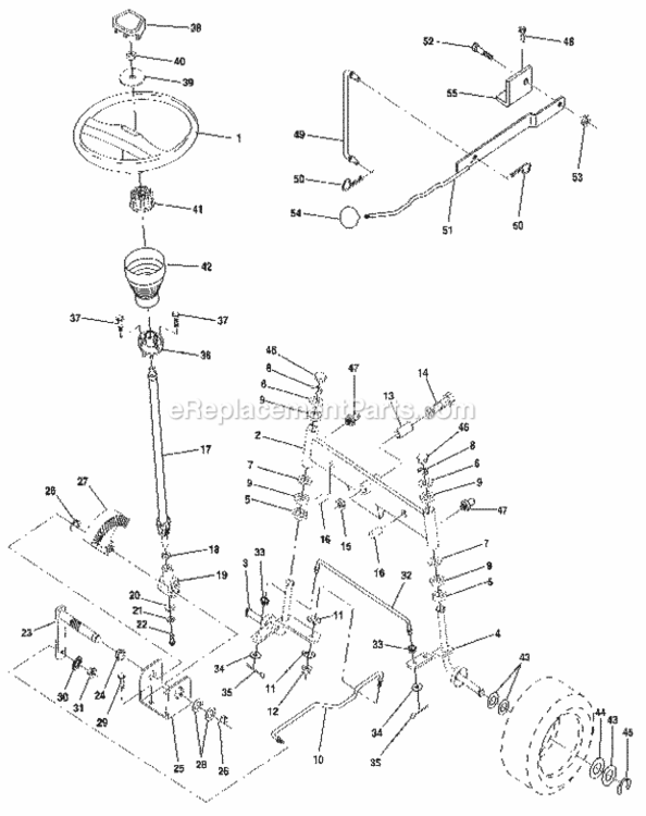 Page D Diagram and Parts List for 917255460  Craftsman Lawn Tractor