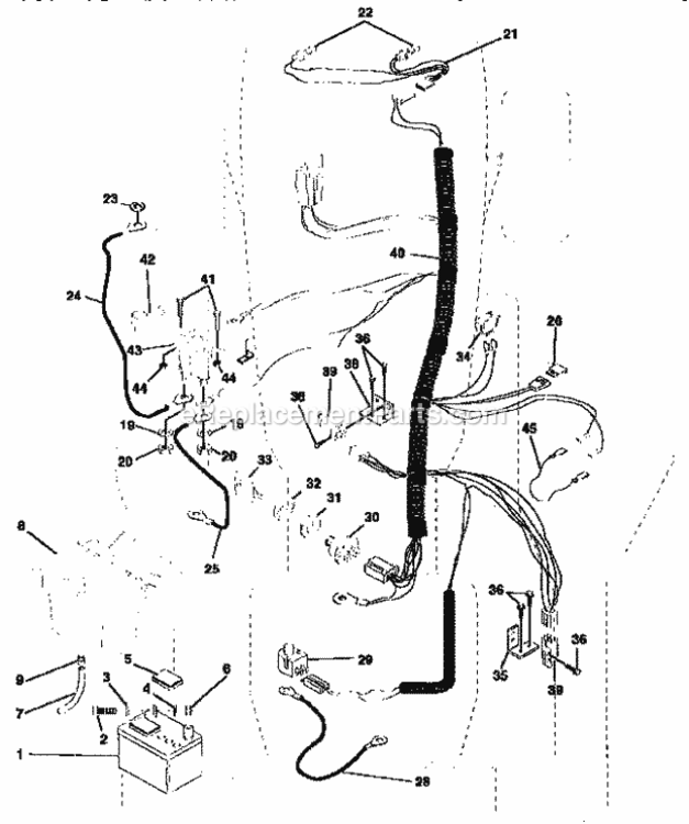 Page A Diagram and Parts List for 917255461  Craftsman Lawn Tractor