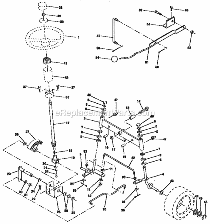 Page D Diagram and Parts List for 917255462  Craftsman Lawn Tractor