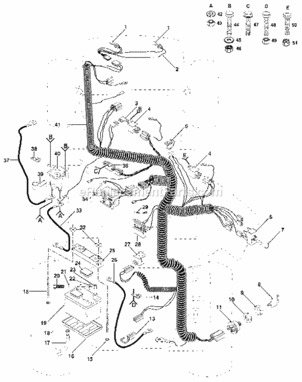 Page A Diagram and Parts List for 917255551  Craftsman Lawn Tractor