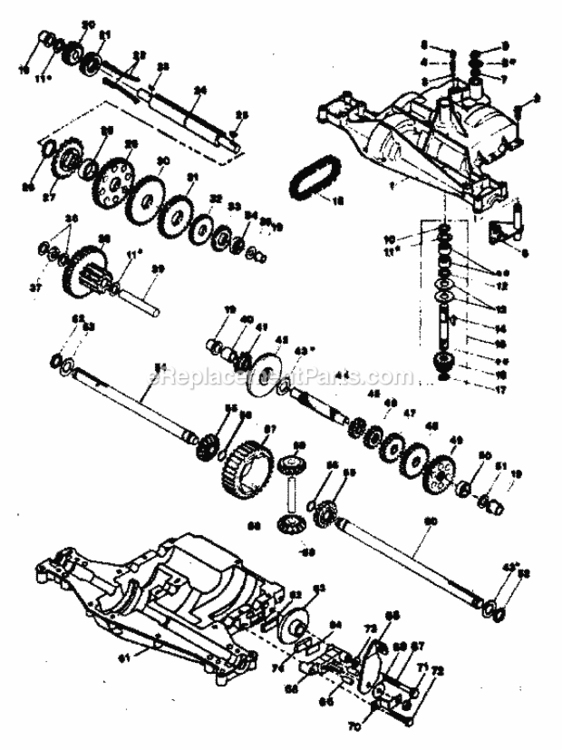 Page J Diagram and Parts List for 917255561  Craftsman Lawn Tractor