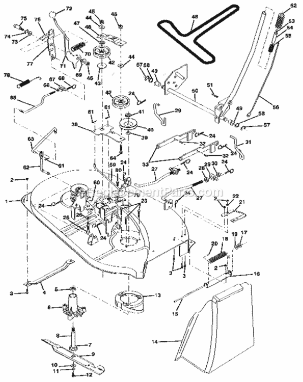 Page I Diagram and Parts List for 917255561  Craftsman Lawn Tractor