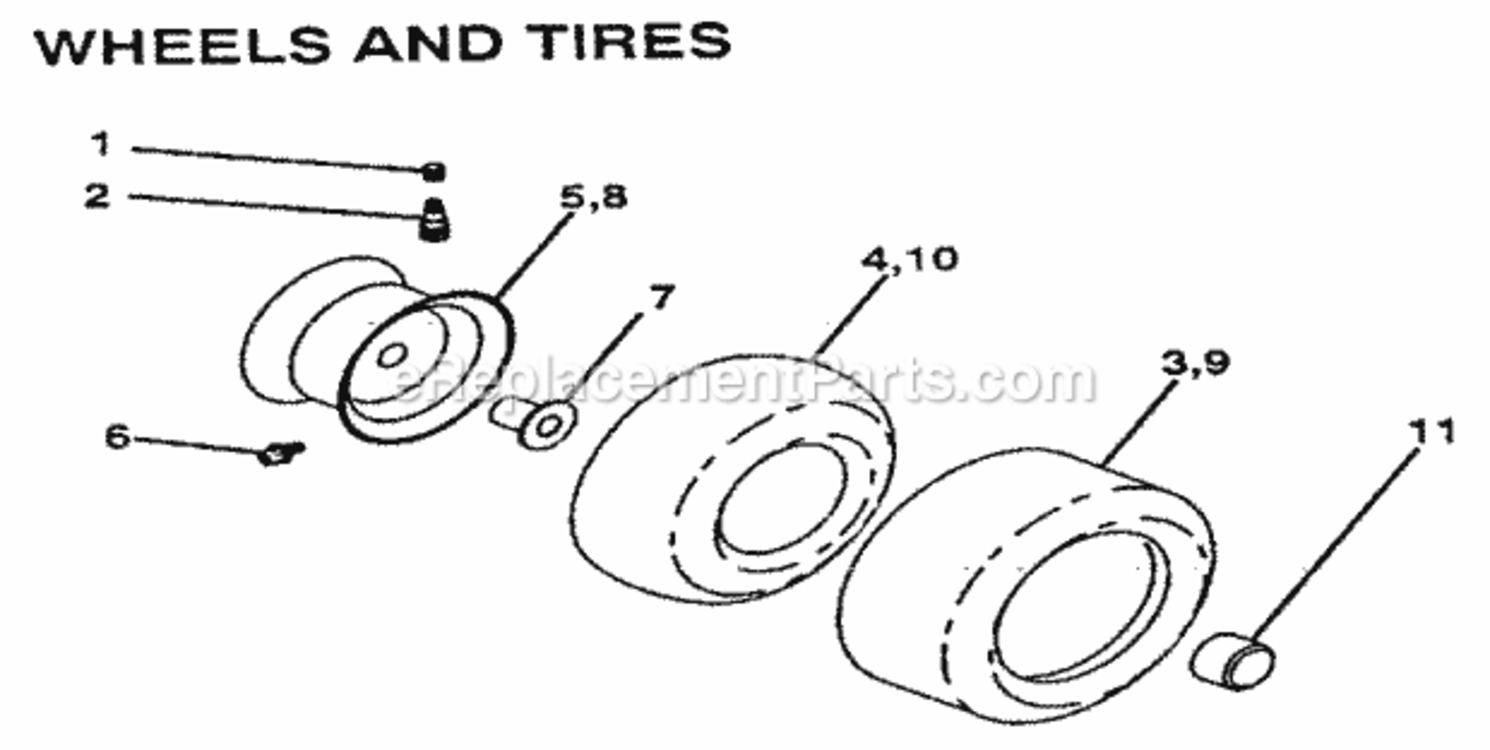 Page B Diagram and Parts List for 917255590  Craftsman Lawn Tractor