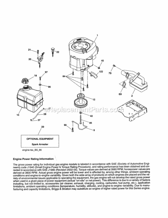 Page D Diagram and Parts List for 917255620  Craftsman Lawn Tractor