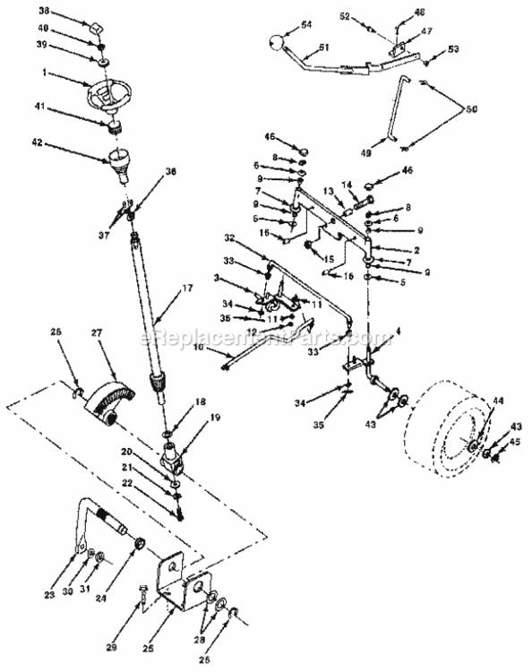 Page D Diagram and Parts List for 917255694  Craftsman Lawn Tractor