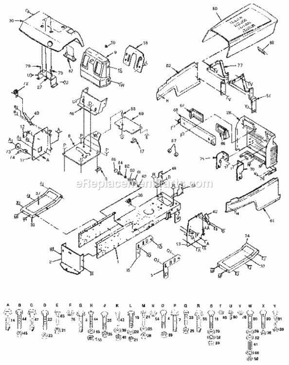 Page B Diagram and Parts List for 917255695  Craftsman Lawn Tractor