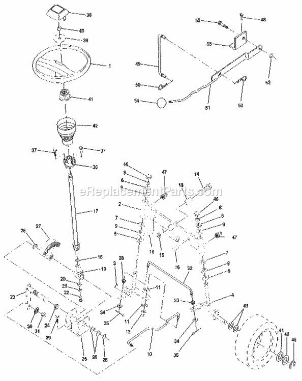Page D Diagram and Parts List for 917255695  Craftsman Lawn Tractor