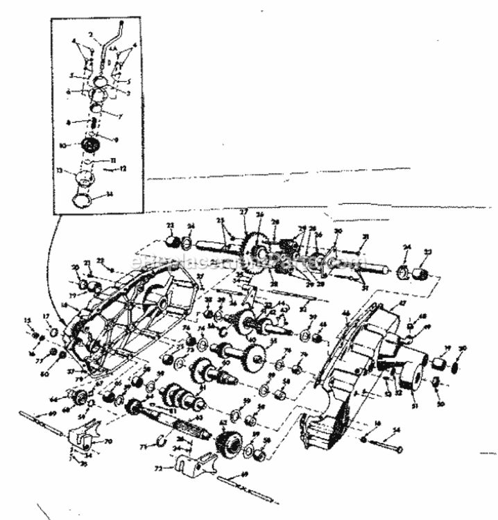 Page C Diagram and Parts List for 91725570  Craftsman Lawn Tractor