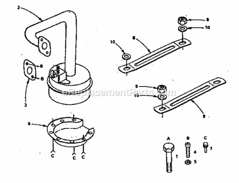 Page H Diagram and Parts List for 917255722  Craftsman Lawn Tractor