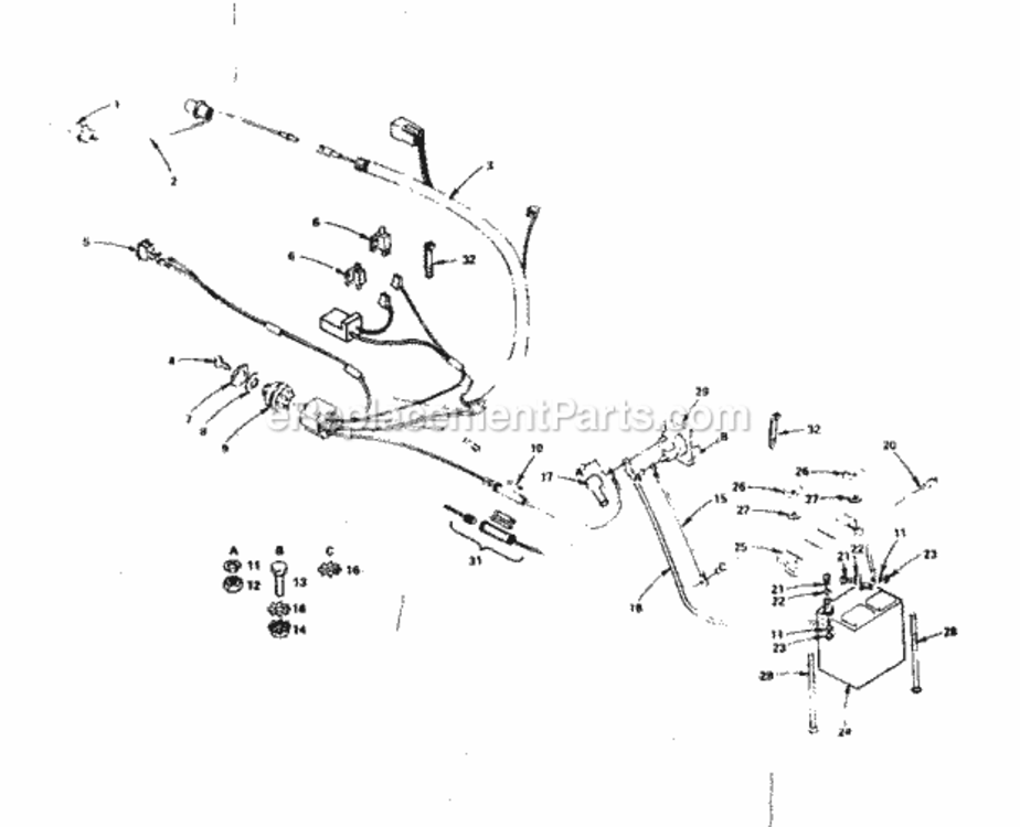 Page A Diagram and Parts List for 917255723  Craftsman Lawn Tractor