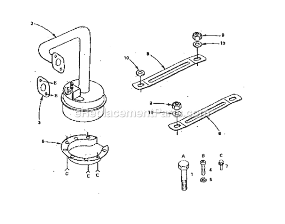 Page H Diagram and Parts List for 917255723  Craftsman Lawn Tractor