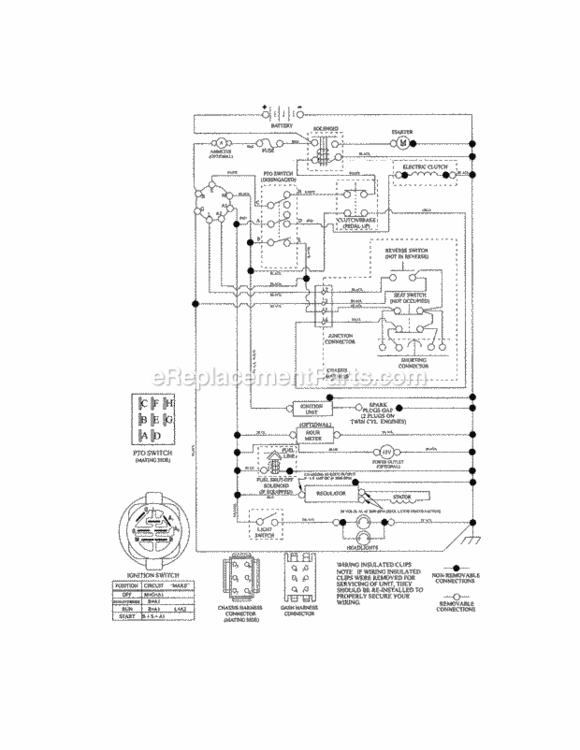 Page K Diagram and Parts List for 917255737  Craftsman Lawn Tractor