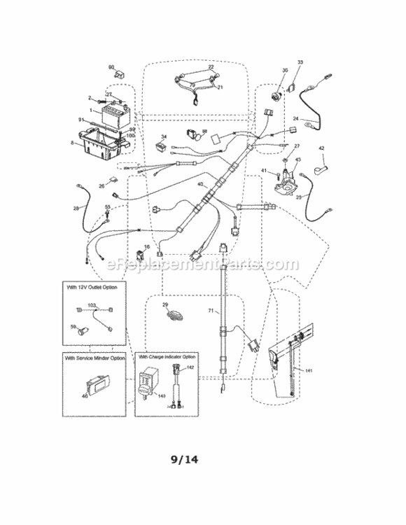 Page A Diagram and Parts List for 917255738  Craftsman Lawn Tractor